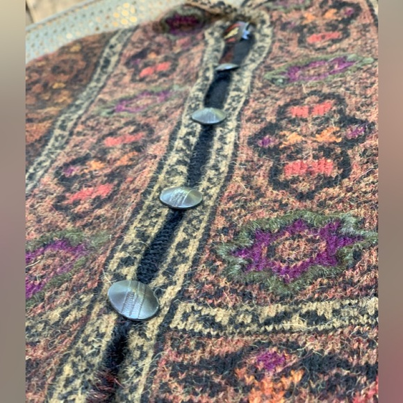 Invisible World 100% ALPACA CARDIGAN SWEATER size xs - Picture 5 of 14